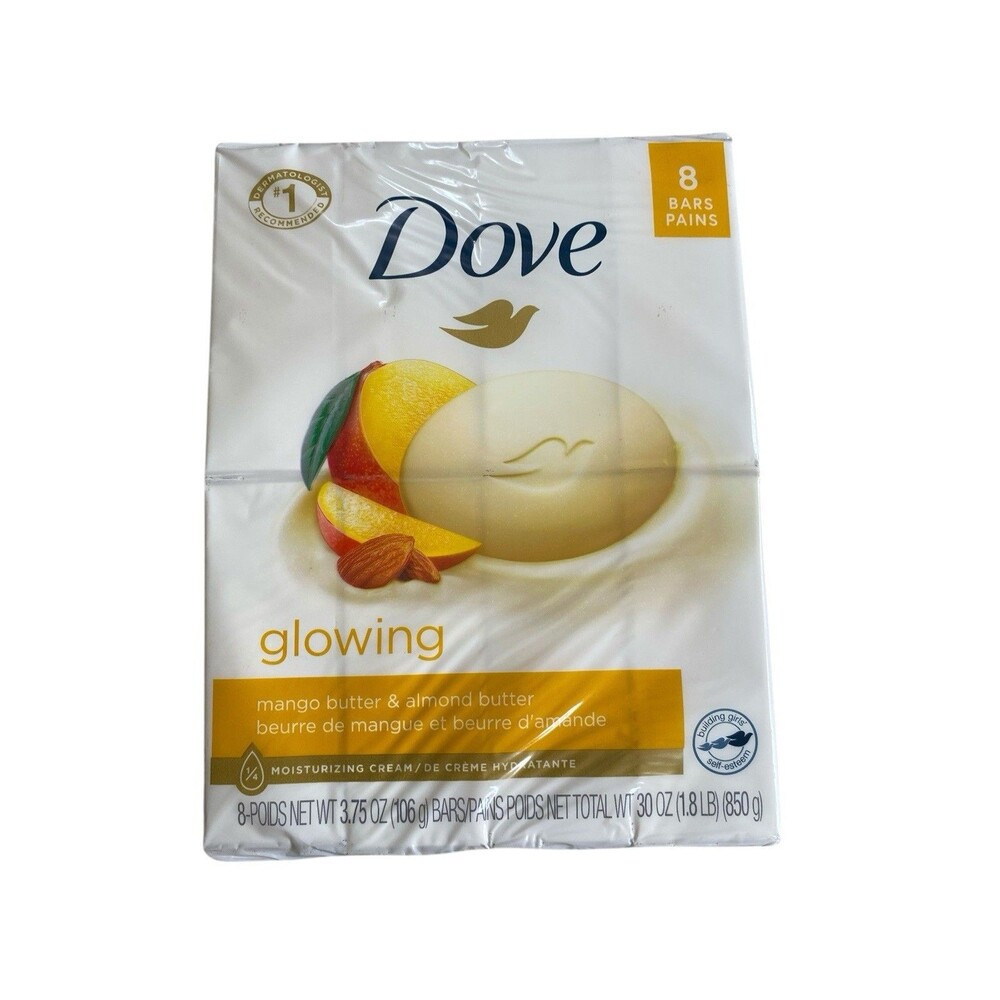 Dove Glowing Soap Mango Butter Almond Butter 8 Pack